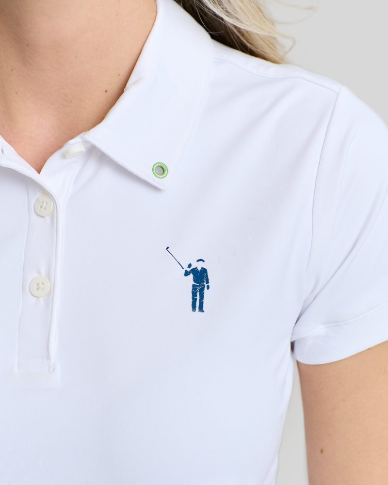 WilliamMurrayGolf Womens Polo MurrayClassic 001 800 103 White On Figure Icon