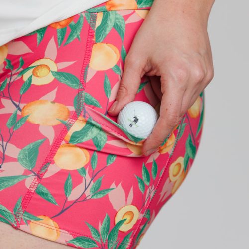 WilliamMurrayGolf Womens Shorts ThatsAPeachHonUnderall 304 807 003 PinkPunch On Figure Pocket