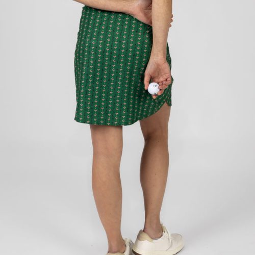 WilliamMurrayGolf Womens Skirt CocktailSeersuckerSpinner 303 823 094 Green On Figure Back