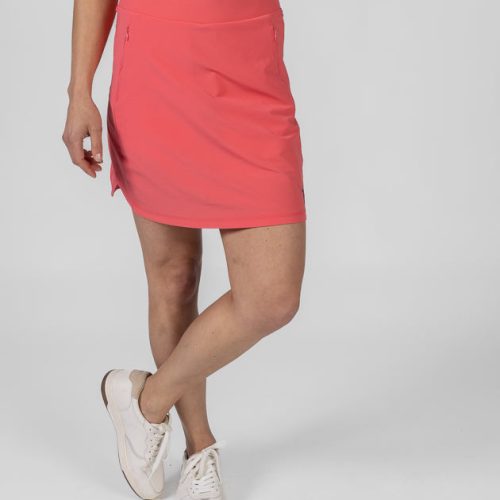 WilliamMurrayGolf Womens Skirt MurrayClassicSpinner 001 823 094 PinkPunch On Figure Front