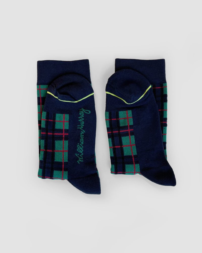 tartan sock fold side by side