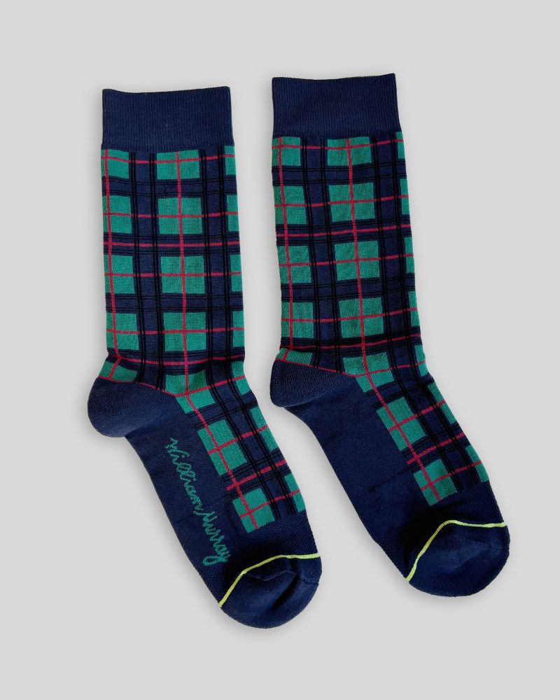 tartan sock side by side 1